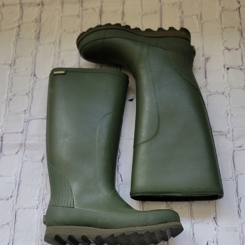 EUC SOREL Green Rubber Rain Boots Size 7